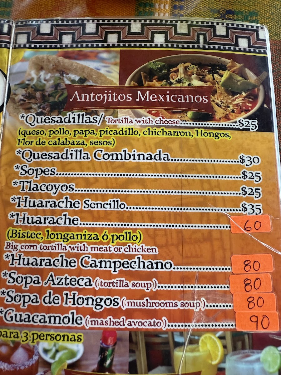 Comida Tipica Campestre Menu - Image 1