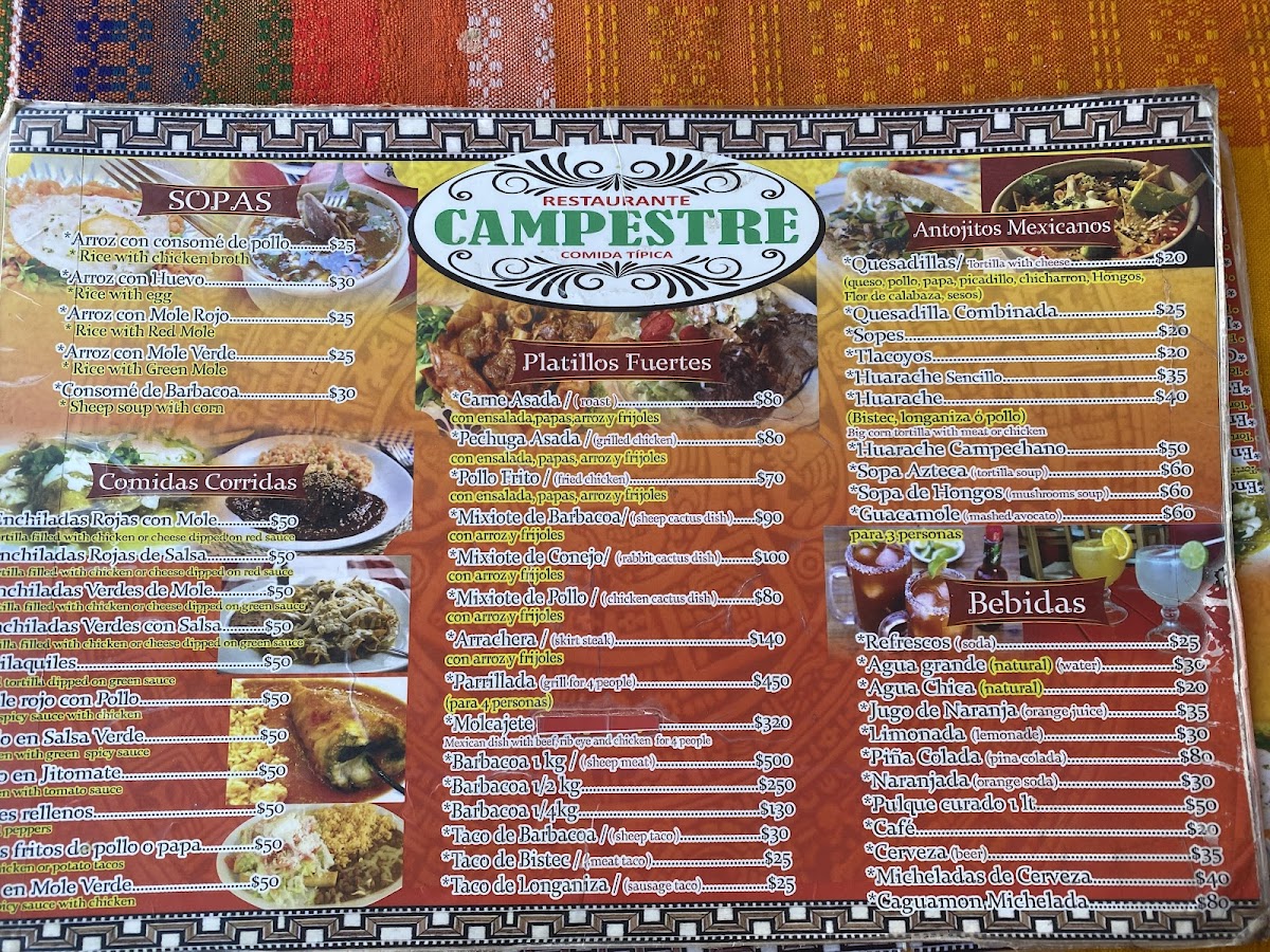 Comida Tipica Campestre Menu - Image 3